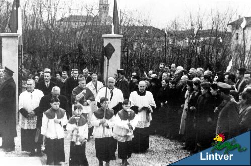 Inaugurazione della Scuola Materna di Azzida, 1951